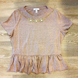 Peplum tee